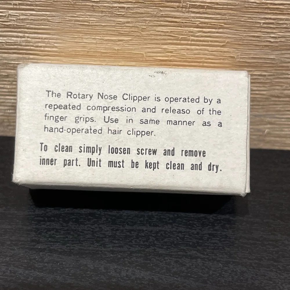 Vintage All Metal Rotary Nose Clipper in Original Box (circa‎ 1950-60s) Unique